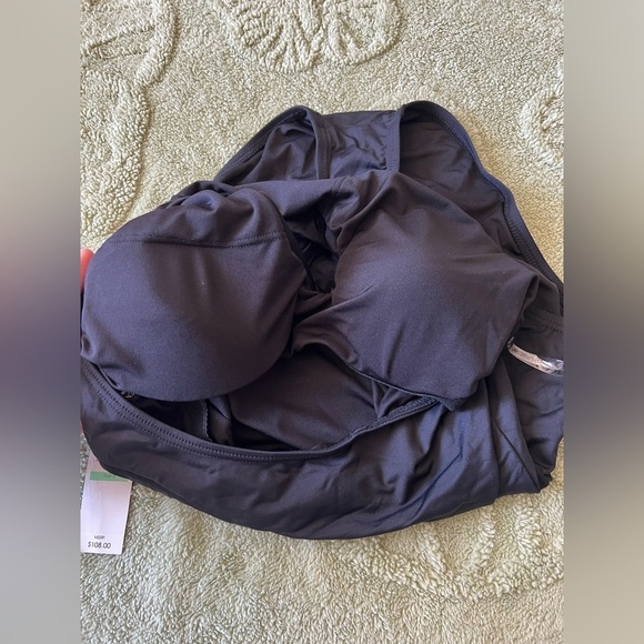 Carmen Marc Valvo Swim Twisted Tides One Shoulder Cut Out One Piece, size 8 NWT! - Picture 10 of 11